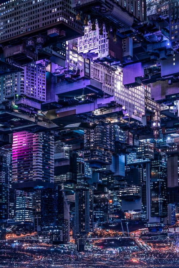 Tổng hợp hình nền thành phố về đêm anime cực ấn tượng